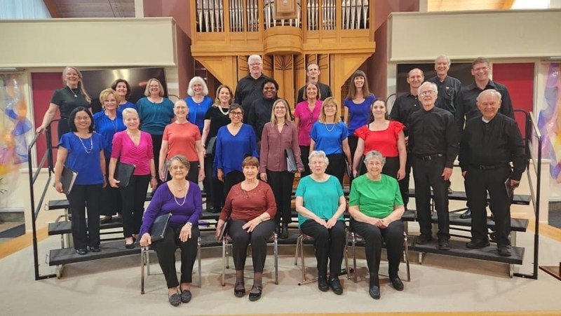 Members of the Tri-Valley-based chorus, Valley Concert Chorale, pose for a photo. Throughout the month of September, the chorus will be hosting auditions for its upcoming 2023-24 season of live shows. (Photo courtesy Valley Concert Chorale)